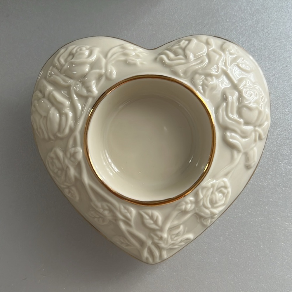 Lenox Heart Shaped Romantic Tea Light Candle Holder
